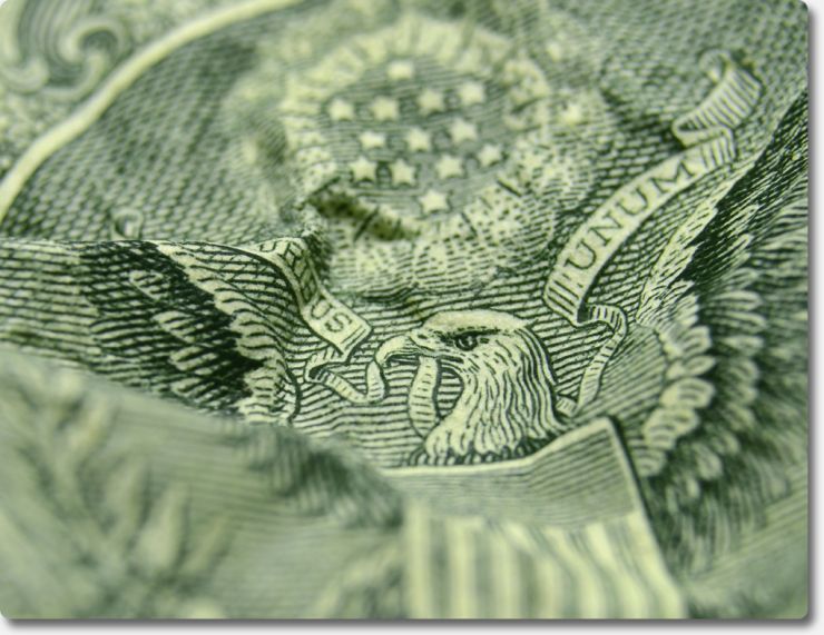 eagle on currency